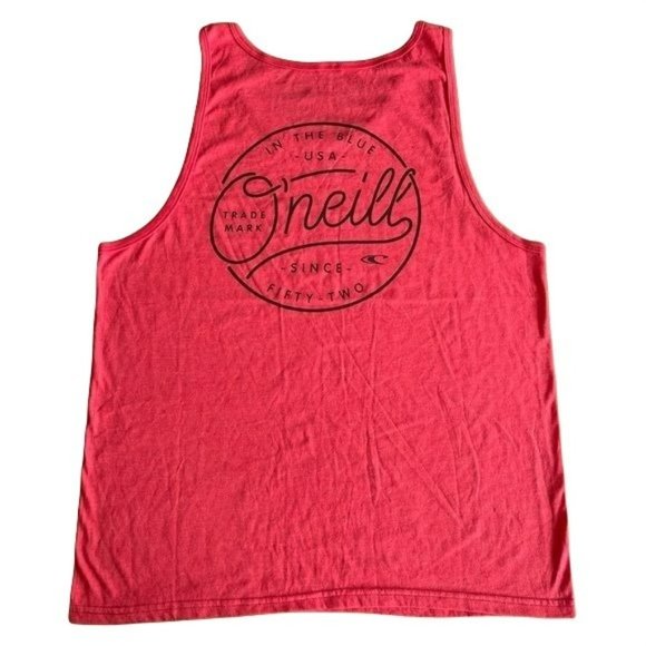 COPY - O’NEILL RED MENS TANKTOP TSHIRT SZ:L NWOT - Picture 1 of 5